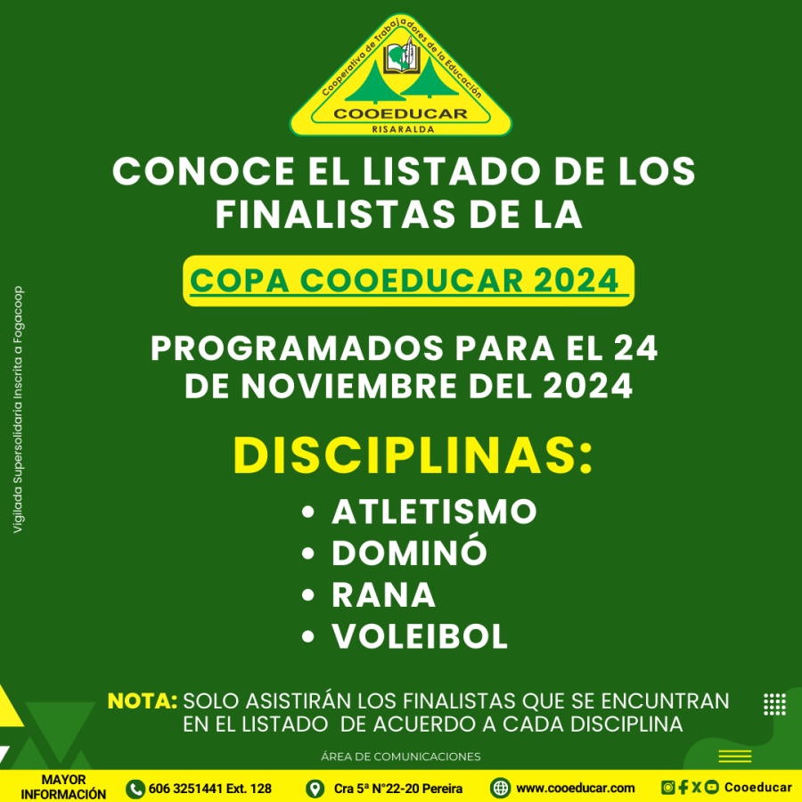 disciplinas copa cooeducar 2